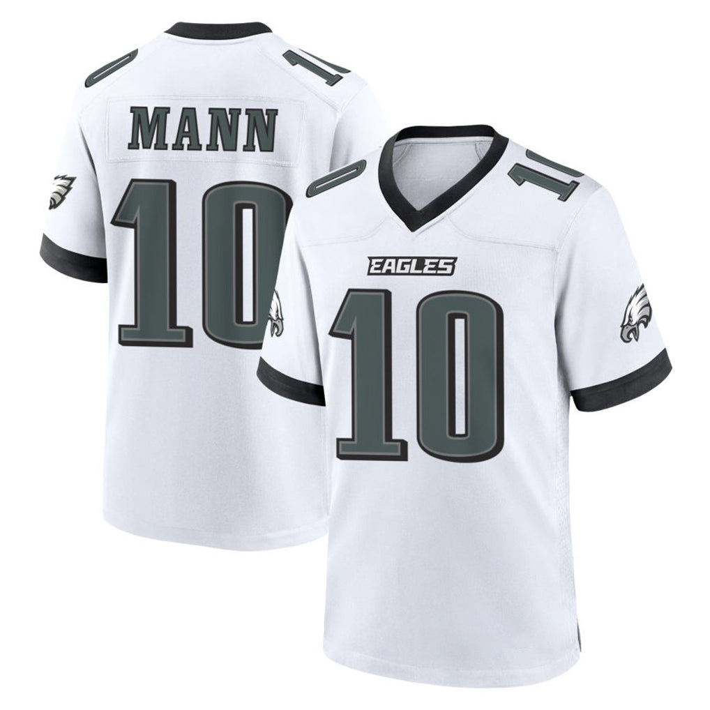 Davalo P.Eagles #10 Braden Mann Player White Game Home Stitched Jerseys