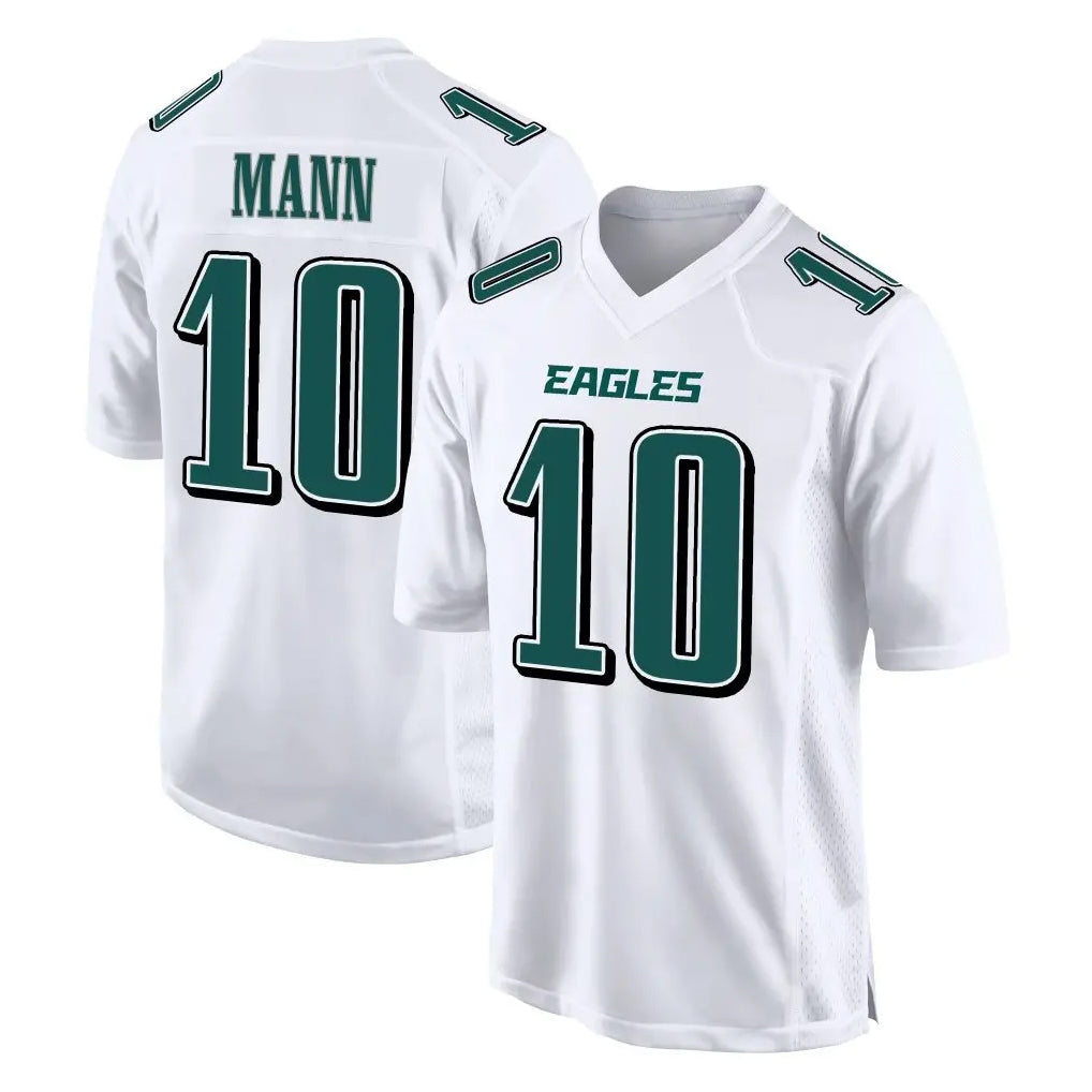 Davalo P.Eagles #10 Braden Mann Player White Tundra Fashion Home Game Stitched Jerseys