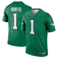 Davalo P.Eagles #1 Jalen Hurts Green Alternate Legend Player Stitched American Stitched Jerseys