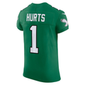 Davalo P.Eagles #1 Jalen Hurts Kelly Green Alternate Vapor F.U.S.E. Elite Stitched Jerseys