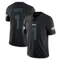 Davalo P.Eagles #1 Jalen Hurts Player Limited Black Impact Home Game Stitched Jerseys