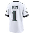 Davalo P.Eagles #1 Jalen Hurts Player White Home Game Stitched Jerseys