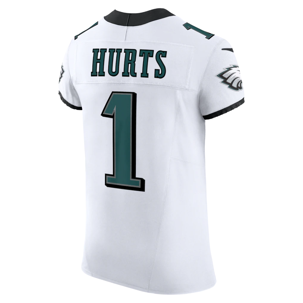 Davalo P.Eagles #1 Jalen Hurts White Vapor F.U.S.E. Elite Stitched Jerseys