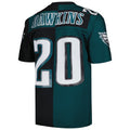 Davalo P.Eagles #20 Brian Dawkins Mitchell & Ness Midnight Green-Black Split Legacy Replica Stitched Jerseys