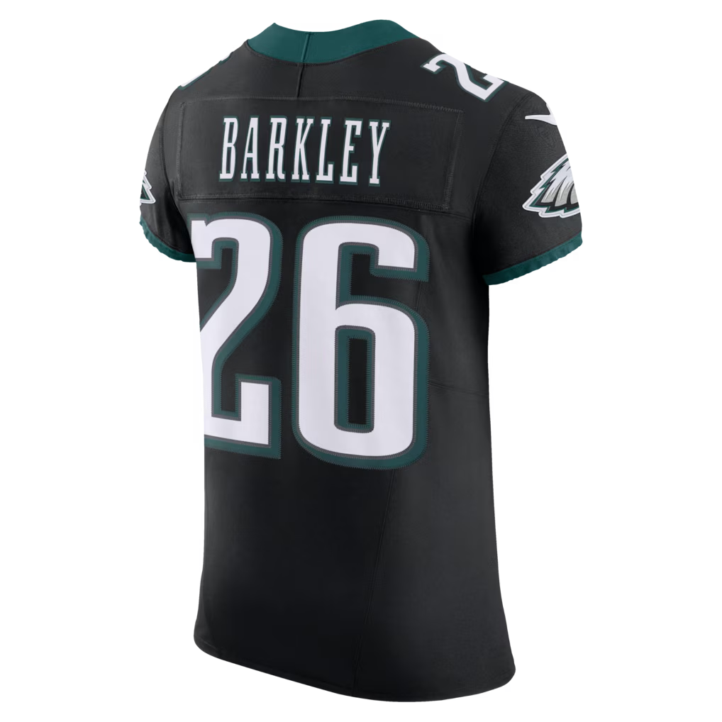 Davalo P.Eagles #26 Saquon Barkley Black Alternate Vapor F.U.S.E. Elite Stitched Jerseys