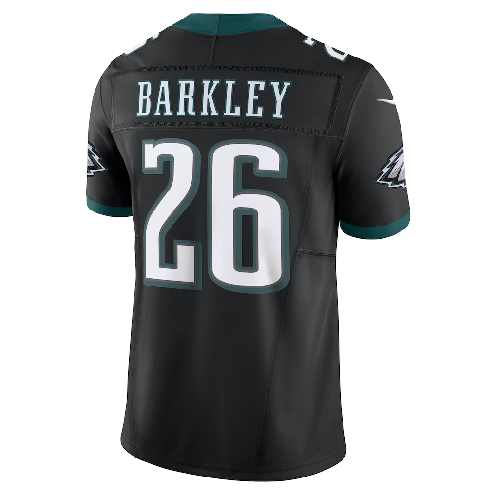 Davalo P.Eagles #26 Saquon Barkley Black Vapor F.U.S.E. Limited Stitched Jerseys