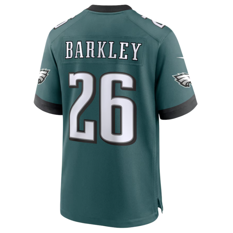 Davalo P.Eagles #26 Saquon Barkley Midnight Green Game Player Stitched American Stitched Jerseys