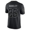 Davalo P.Eagles #26 Saquon Barkley Player Black REFLECTIVE Limited Stitched Jerseys