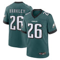 Davalo P.Eagles #26 Saquon Barkley Player Midnight Green Game Stitched Jerseys
