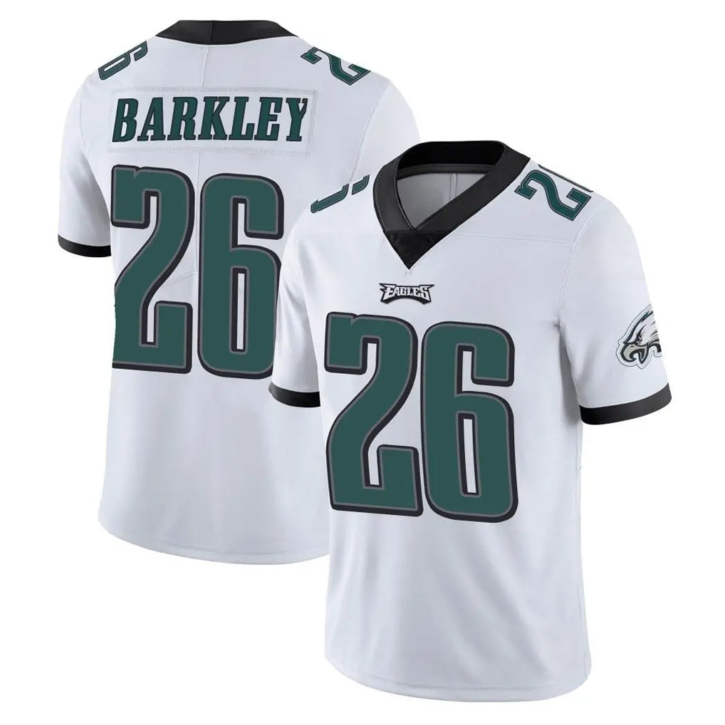 Davalo P.Eagles #26 Saquon Barkley Player White Limited Vapor Untouchable Home Game Stitched Jerseys