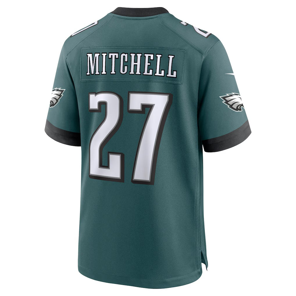 Davalo P.Eagles #27 Quinyon Mitchell Midnight Green Player Game Stitched Jerseys