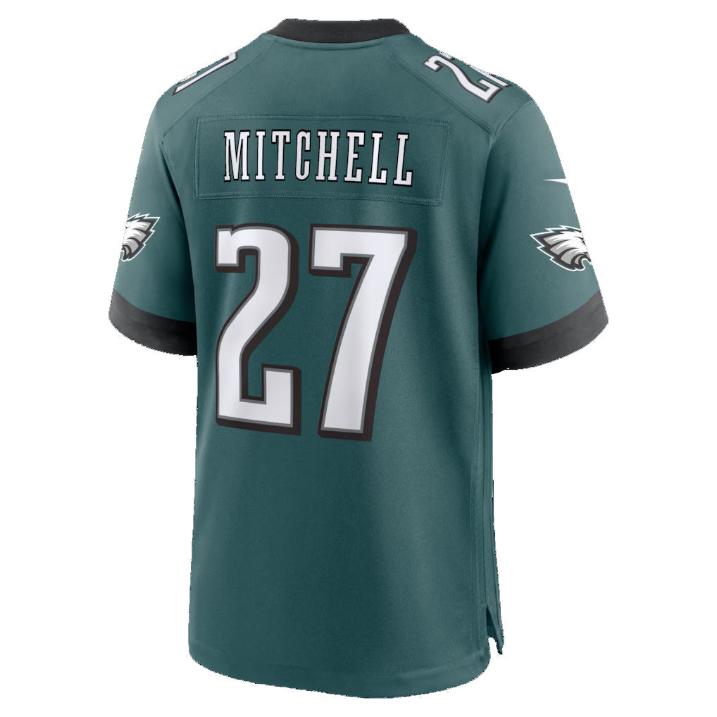 Davalo P.Eagles #27 Quinyon Mitchell Midnight Green Team Game Stitched Jerseys