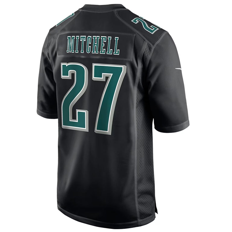 Davalo P.Eagles #27 Quinyon Mitchell Player Black Fashion Game Stitched Jerseys