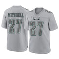 Davalo P.Eagles #27 Quinyon Mitchell Player Gray Atmosphere Fashion Home Game Stitched Jerseys