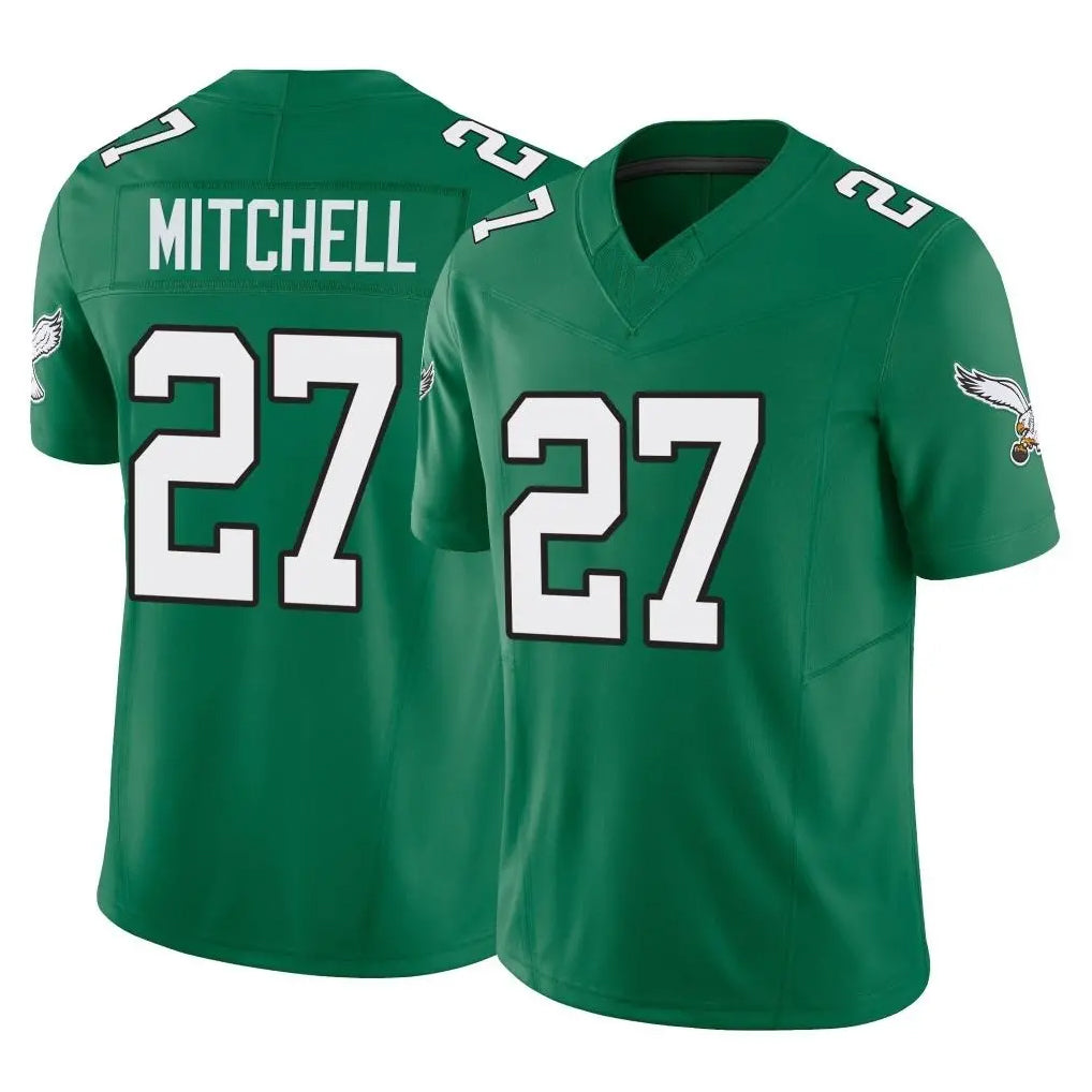 Davalo P.Eagles #27 Quinyon Mitchell Player Green Kelly Alternate Vapor F.U.S.E. Home Game Stitched Jerseys
