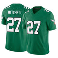 Davalo P.Eagles #27 Quinyon Mitchell Player Green Kelly Alternate Vapor F.U.S.E. Home Game Stitched Jerseys