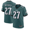 Davalo P.Eagles #27 Quinyon Mitchell Player Midnight Green Replica Game Stitched Jerseys