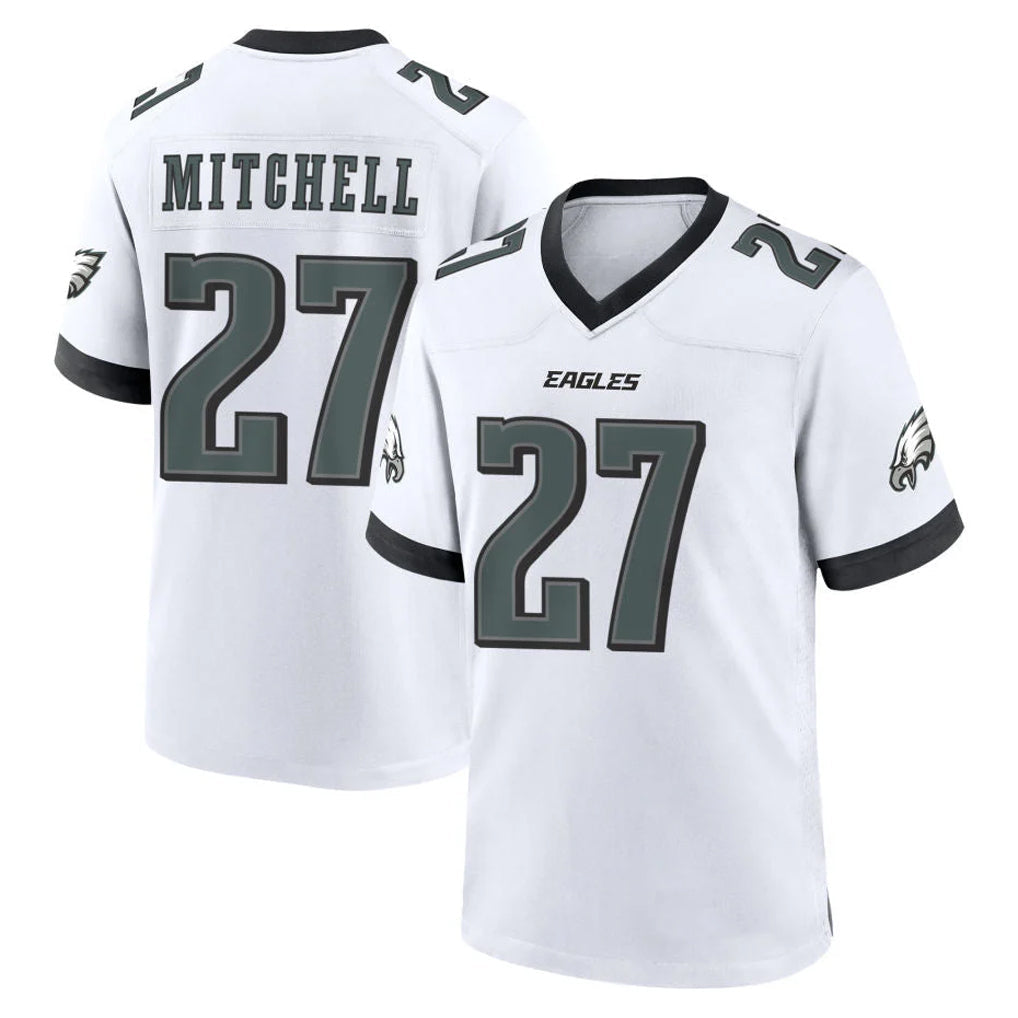 Davalo P.Eagles #27 Quinyon Mitchell Player White Game Home Stitched Jerseys