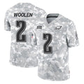Davalo P.Eagles #2 Riq Woolen Player Arctic Camo Salute to Service Limited Game Stitched Jerseys