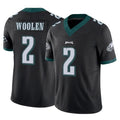 Davalo P.Eagles #2 Riq Woolen Player Black Limited Vapor F.U.S.E. Home Game Stitched Jerseys