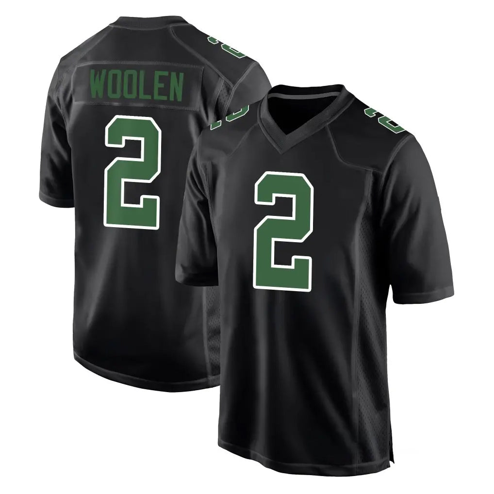 Davalo P.Eagles #2 Riq Woolen Player Carbon Green Fashion Home Game Stitched Jerseys