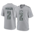 Davalo P.Eagles #2 Riq Woolen Player Gray Atmosphere Fashion Home Game Stitched Jerseys