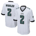 Davalo P.Eagles #2 Riq Woolen Player White Home Game Stitched Jerseys
