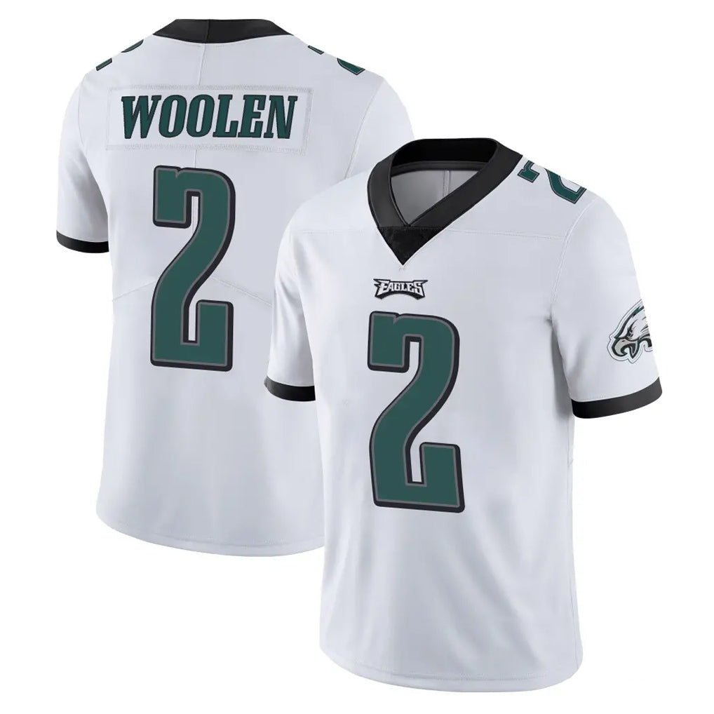 Davalo P.Eagles #2 Riq Woolen Player White Limited Vapor Untouchable Home Game Stitched Jerseys