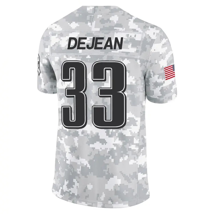 Davalo P.Eagles #33 Cooper DeJean Player Arctic Camo Salute to Service Limited Stitched Jerseys