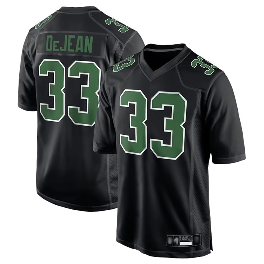 Davalo P.Eagles #33 Cooper DeJean Player Black Carbon Kelly Stitched Jerseys
