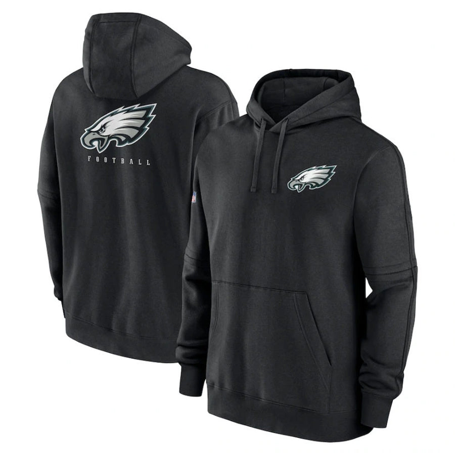 Davalo P.Eagles Black Military Hoodie Game Stitched Jerseys