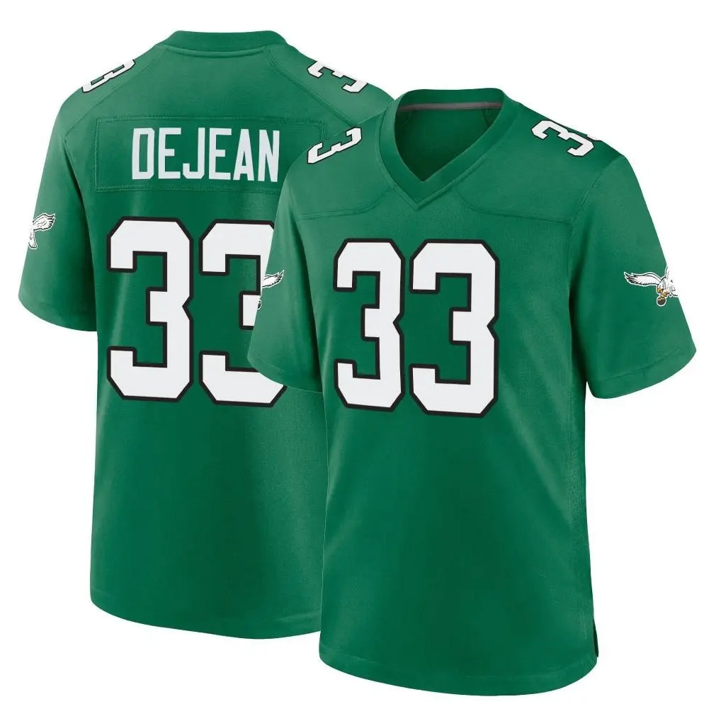 Davalo P.Eagles #33 Cooper DeJean Player Green Kelly Alternate Home Game Stitched Jerseys