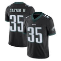 Davalo P.Eagles #35 Michael Carter II Player Black Limited Vapor Untouchable Home Game Stitched Jerseys