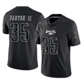 Davalo P.Eagles #35 Michael Carter II Player Black Reflective Limited Home Game Stitched Jerseys