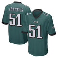 Davalo P.Eagles #51 Cam Jurgens Player Team Color Green Home Game Stitched Jerseys