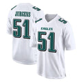 Davalo P.Eagles #51 Cam Jurgens Player White Tundra Fashion Home Game Stitched Jerseys