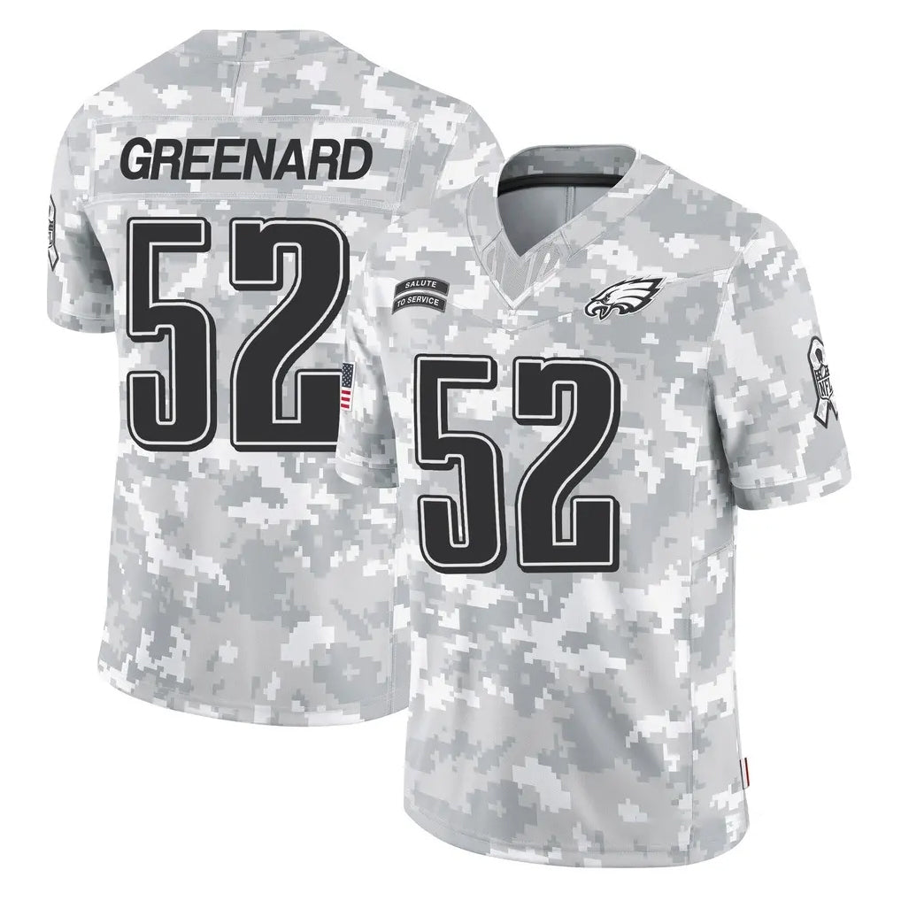 Davalo P.Eagles #52 Jonathan Greenard Player Arctic Camo Salute to Service Limited Game Stitched Jerseys