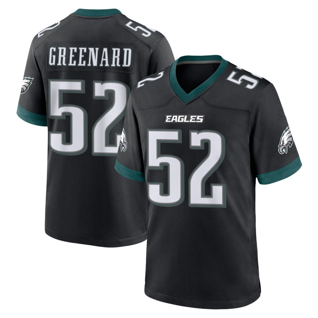 Davalo P.Eagles #52 Jonathan Greenard Player Black Game Home Stitched Jerseys