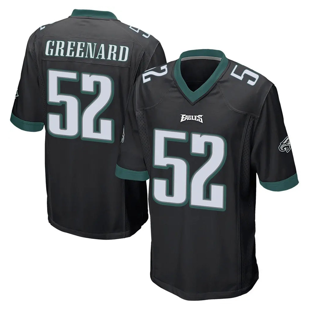 Davalo P.Eagles #52 Jonathan Greenard Player Black Home Game Stitched Jerseys