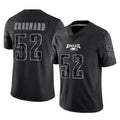 Davalo P.Eagles #52 Jonathan Greenard Player Black Reflective Limited Home Game Stitched Jerseys