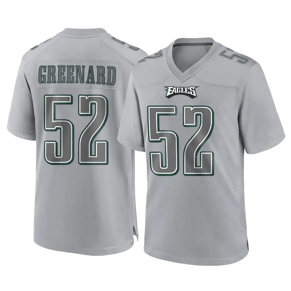 Davalo P.Eagles #52 Jonathan Greenard Player Gray Atmosphere Fashion Home Game Stitched Jerseys