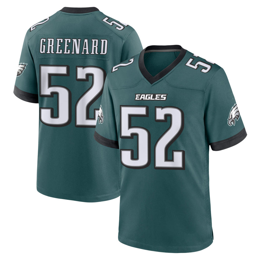 Davalo P.Eagles #52 Jonathan Greenard Player Green Home Game Stitched Jerseys