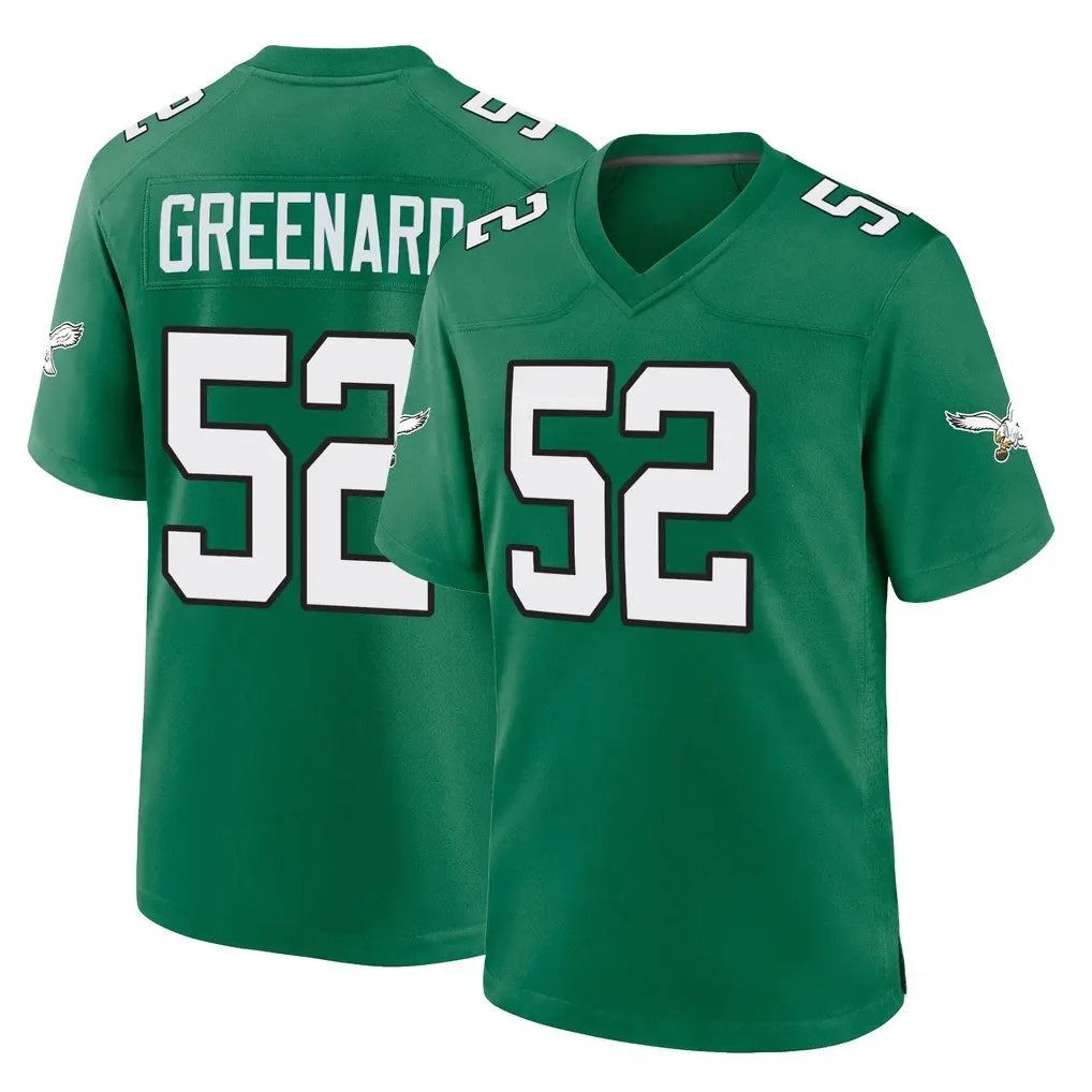 Davalo P.Eagles #52 Jonathan Greenard Player Green Kelly Alternate Home Game Stitched Jerseys