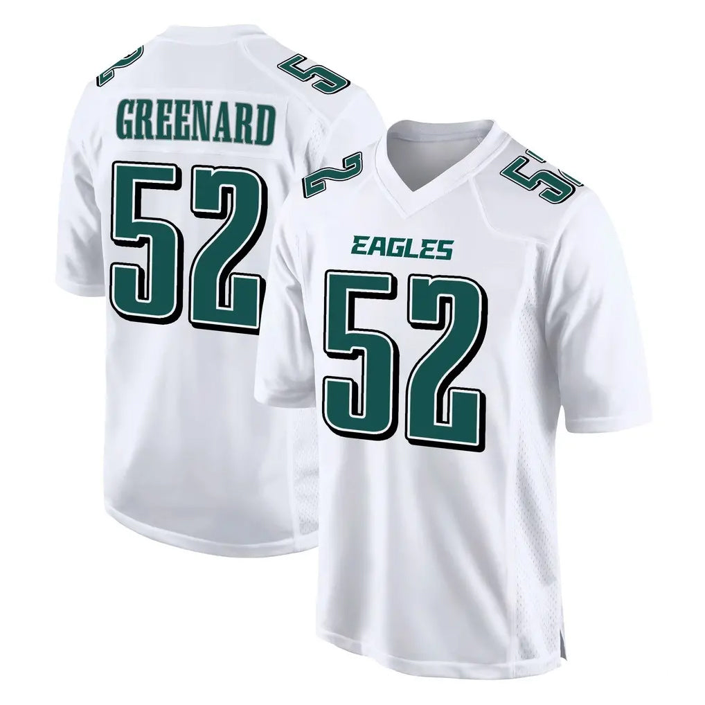 Davalo P.Eagles #52 Jonathan Greenard Player White Tundra Fashion Home Game Stitched Jerseys