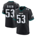 Davalo P.Eagles #53 Zack Baun Player Black Game Home Stitched Jerseys
