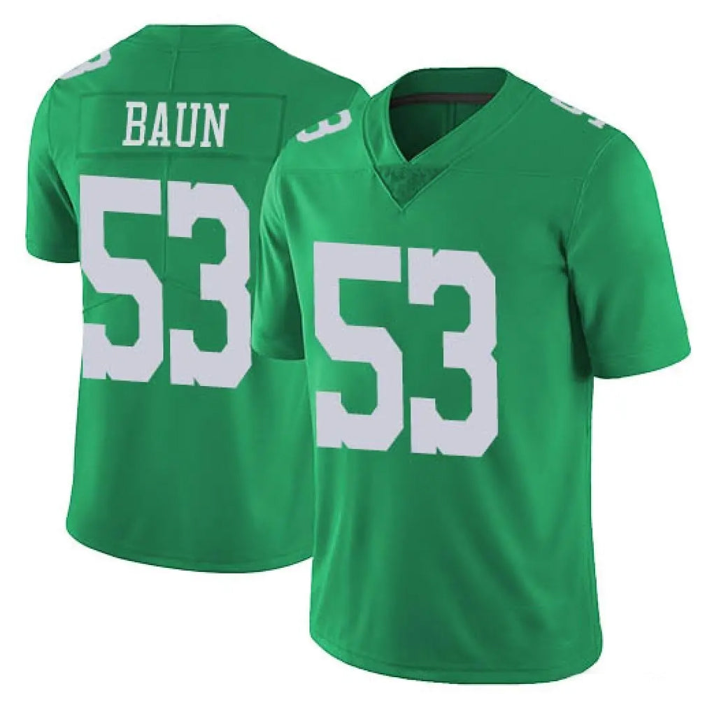 Davalo P.Eagles #53 Zack Baun Player Green Limited Vapor Untouchable Home Game Stitched Jerseys