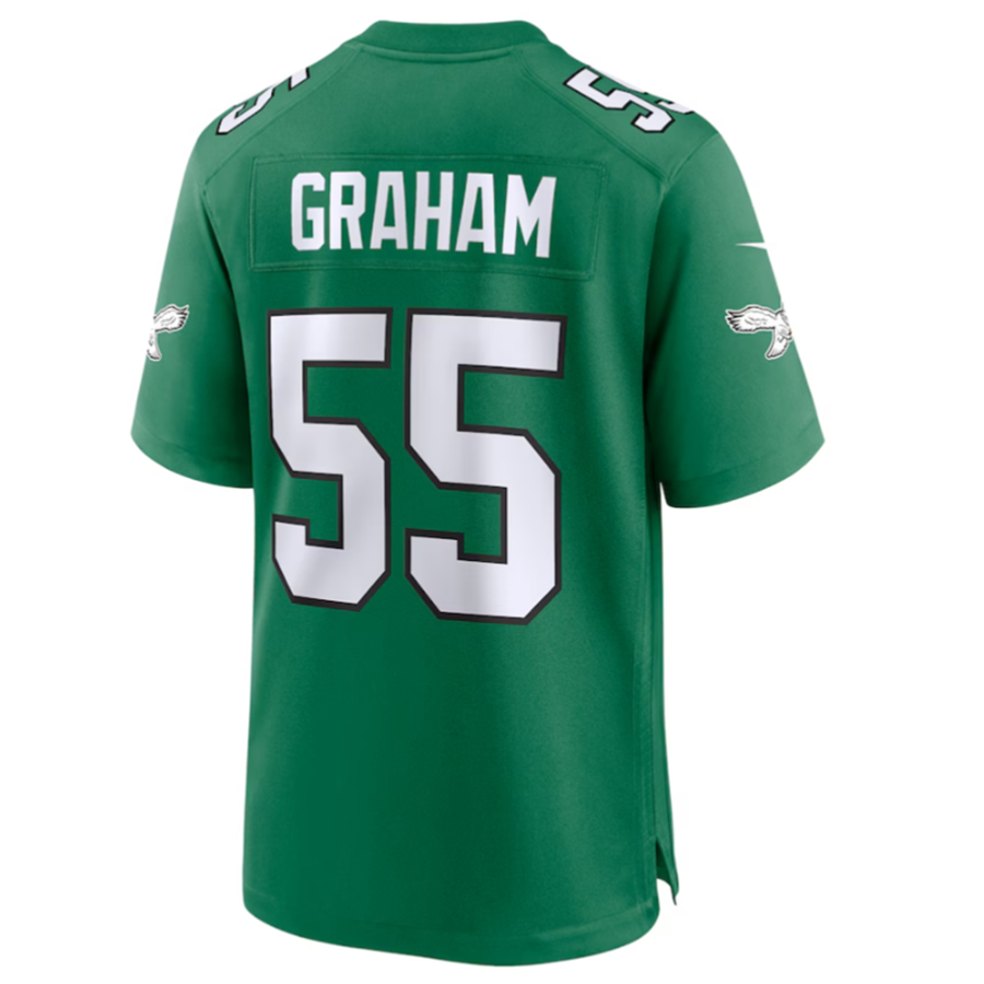 Davalo P.Eagles #55 Brandon Graham Green Alternate Game Jersey Stitched American Jerseys