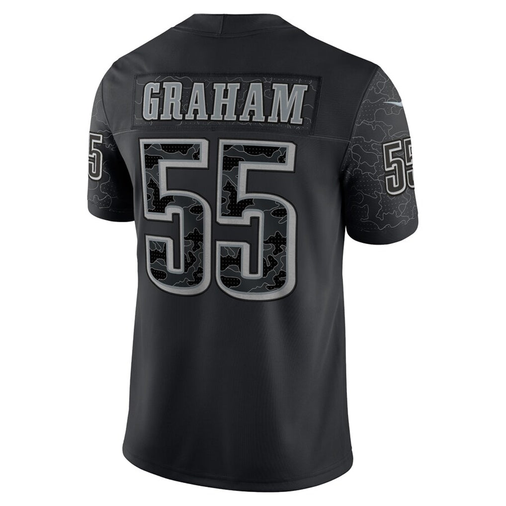 Davalo P.Eagles #55 Brandon Graham Player Black REFLECTIVE Limited Stitched Jerseys