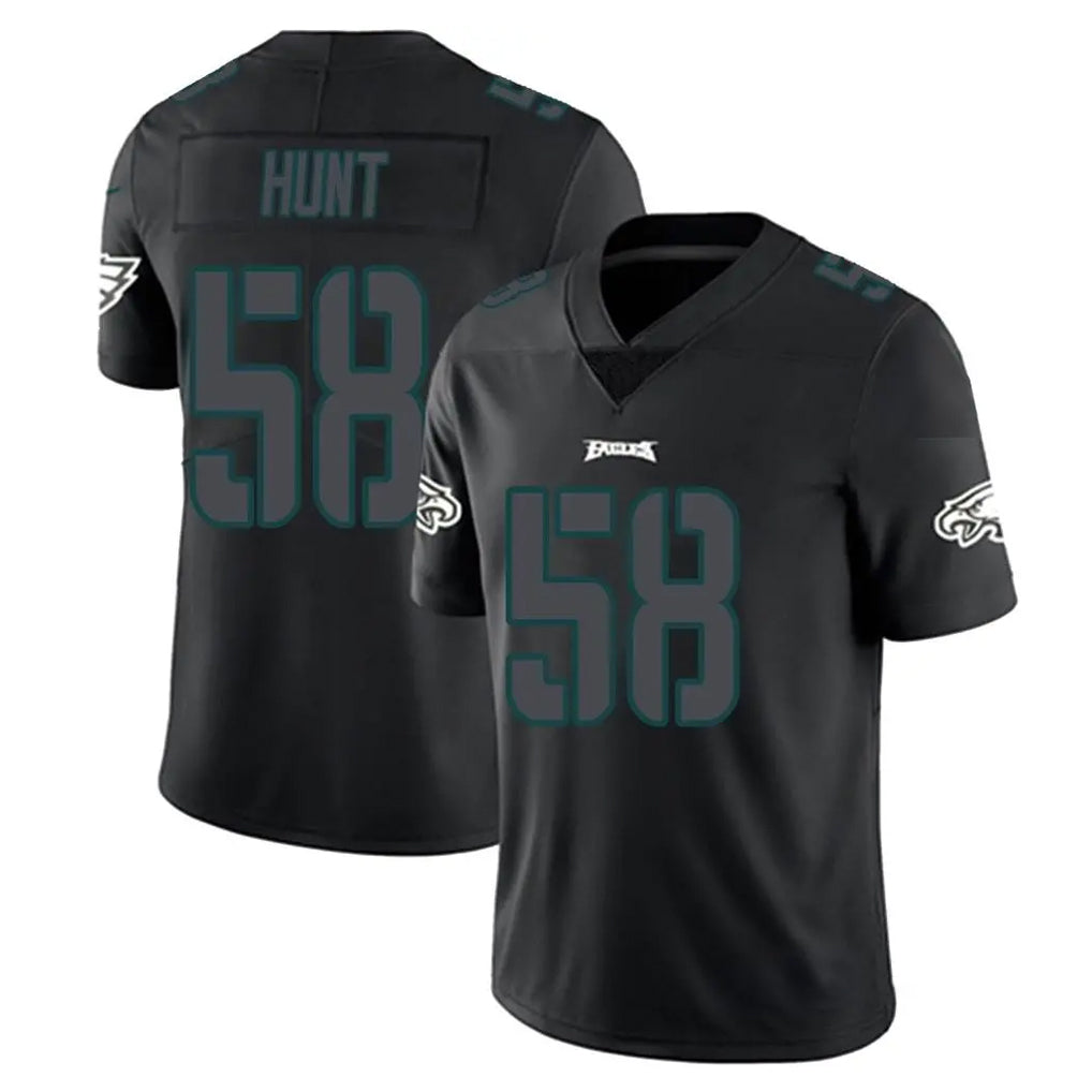 Davalo P.Eagles #58 Jalyx Hunt Player Limited Black Impact Home Game Stitched Jerseys