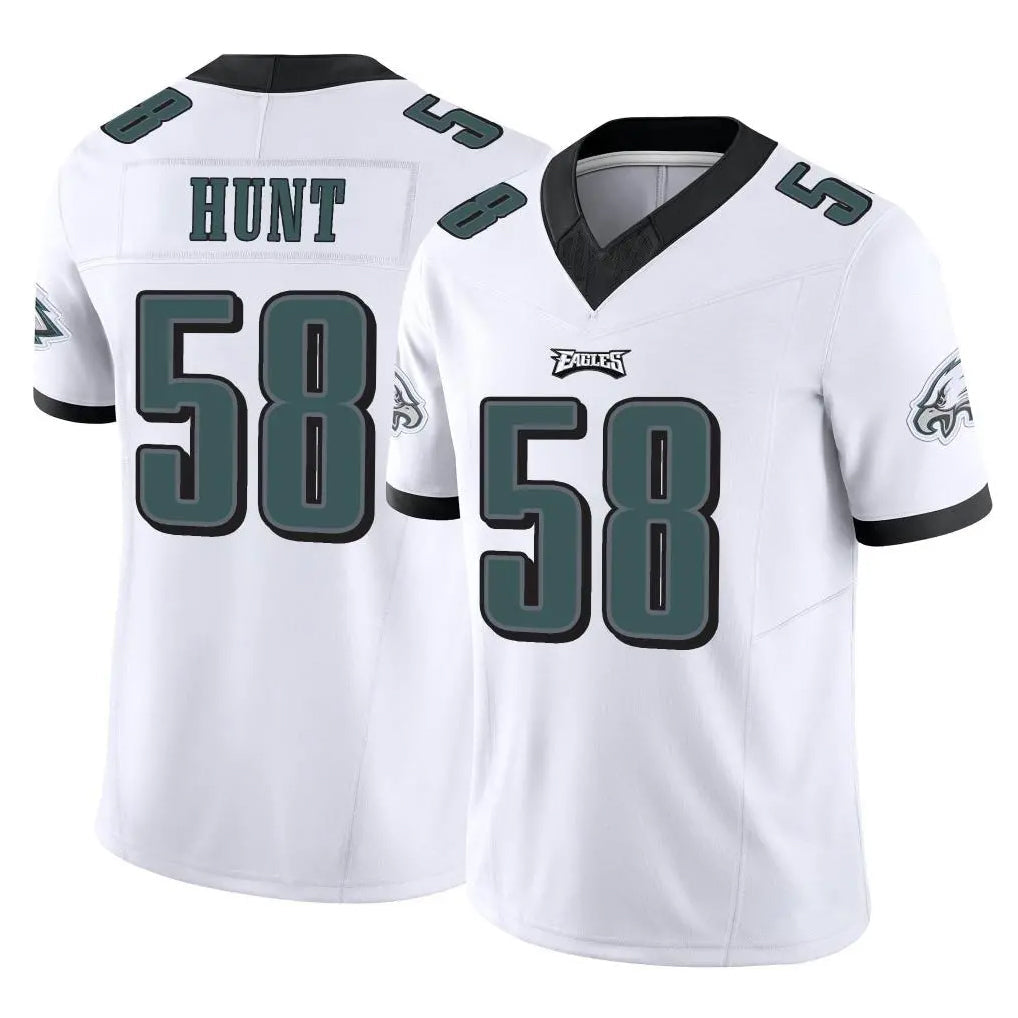 Davalo P.Eagles #58 Jalyx Hunt Player White Limited Vapor F.U.S.E. Home Game Stitched Jerseys